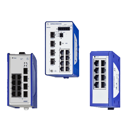 Switche zarządzalne na szynę DIN